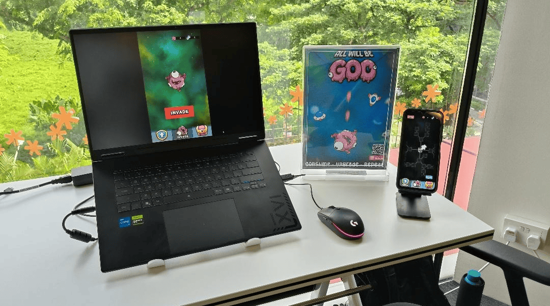 All Will Be Goo booth setup at Dev & Draft 2