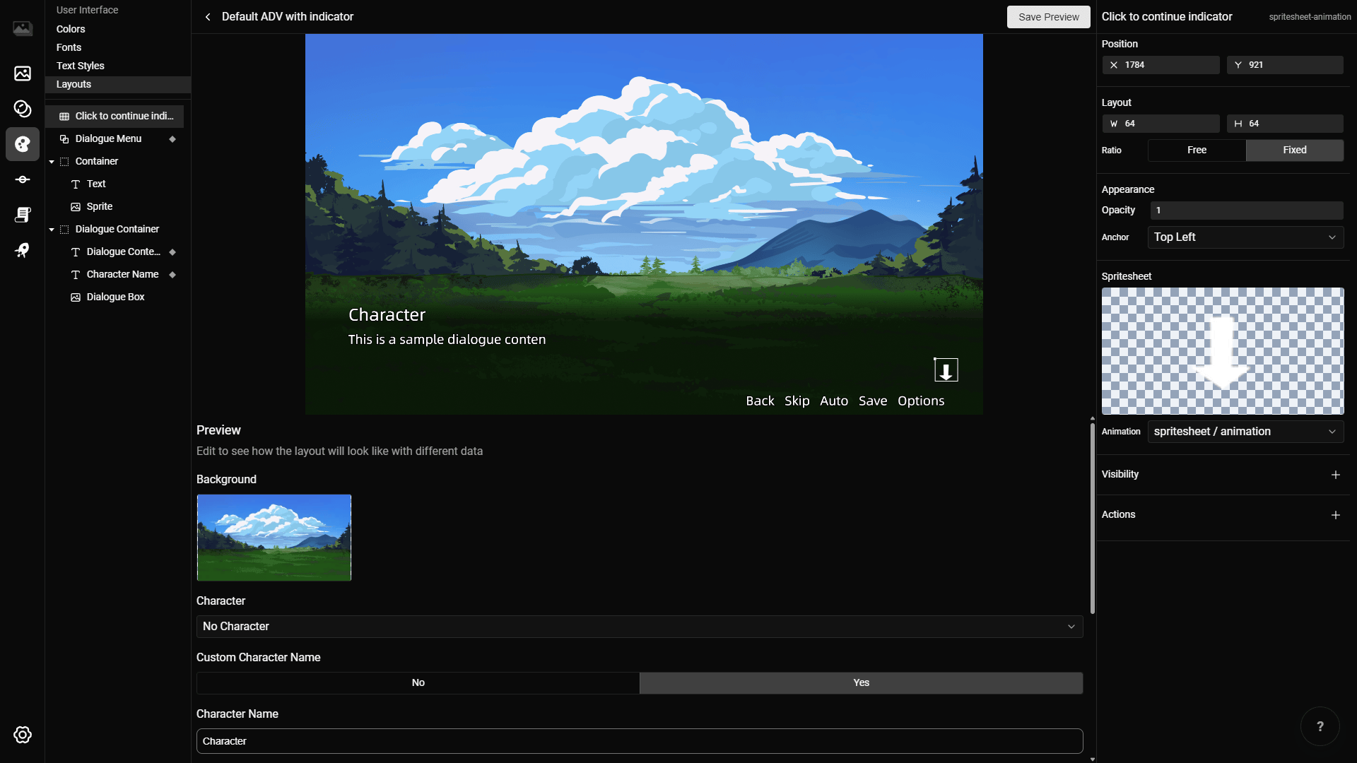 画面布局编辑 screenshot